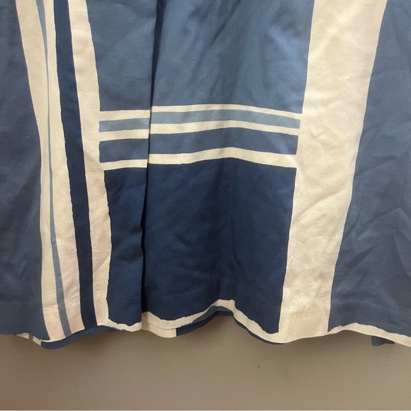 Vintage Lester Square for The Tog Shop blue white panel shirt dress pockets - Picture 6 of 16